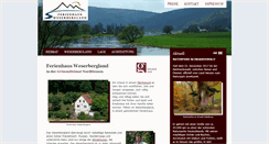 Desktop Screenshot of ferienhaus-weserbergland.de